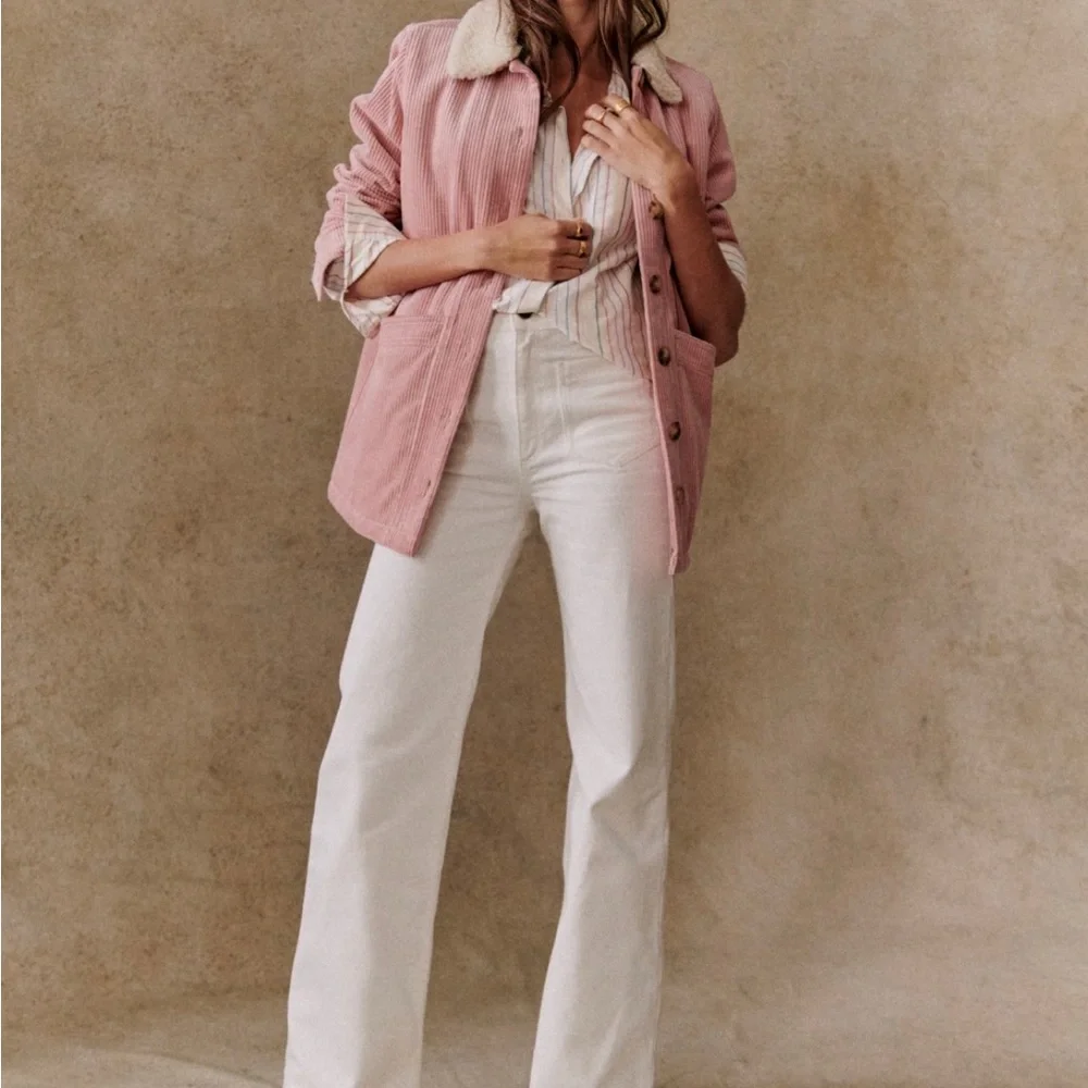 Sezane Will Jacket in Rosewood - Picture 3 of 6